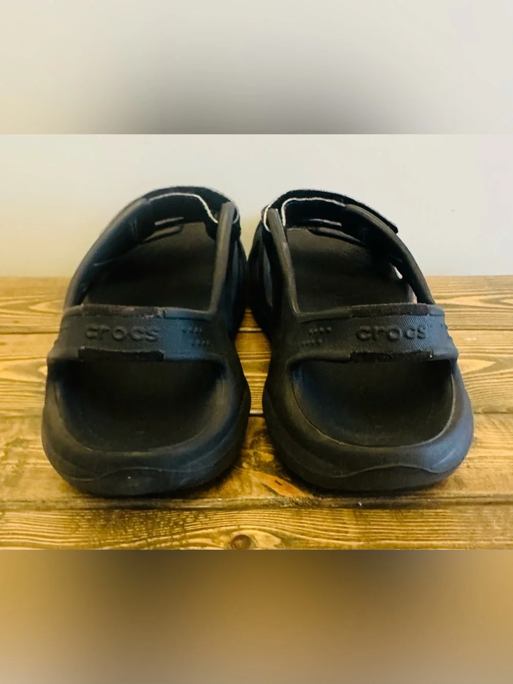 Crocs Swiftwater River Sandals Black Double Strap Water Shoe Mens 9